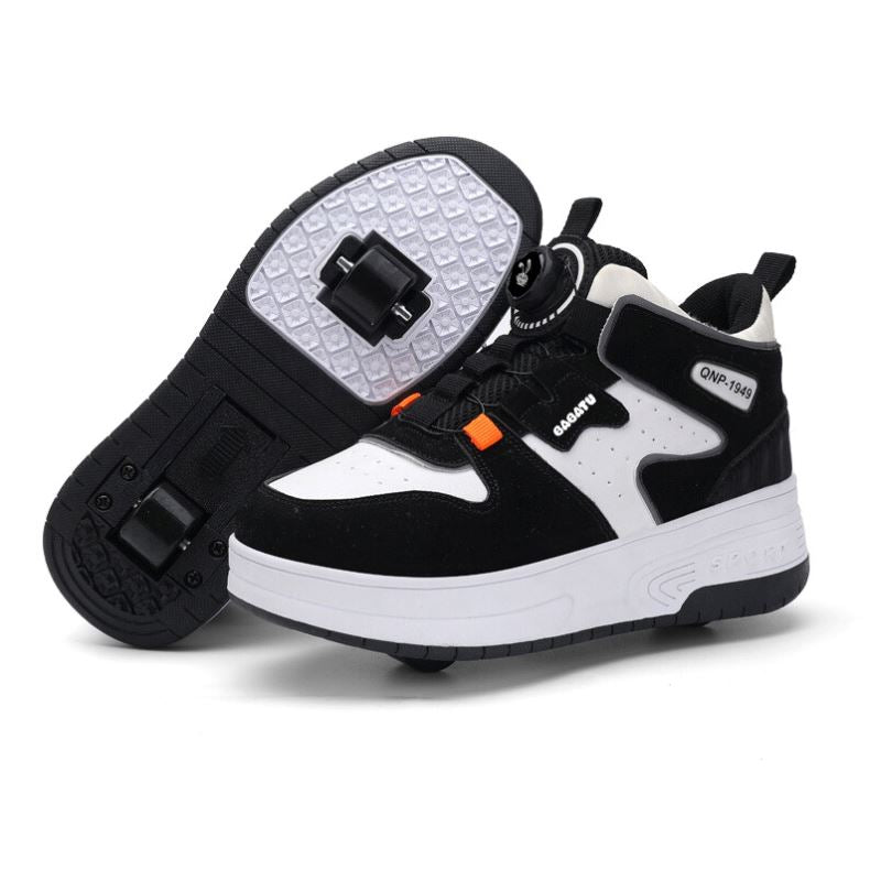 Tênis Cano Alto com Rodinhas para Crianças Tênis Cano Alto com Rodinhas para Crianças Loja do Bambino Preto 29 (19.5cm)