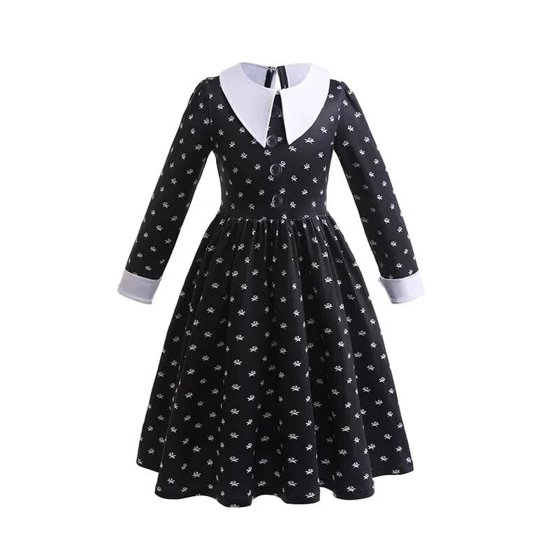 Fantasia Cosplay Wandinha Infantil Bambino - Peruca e Vestido Fantásia Cosplay Wandinha Infantil Bambino Loja do Bambino