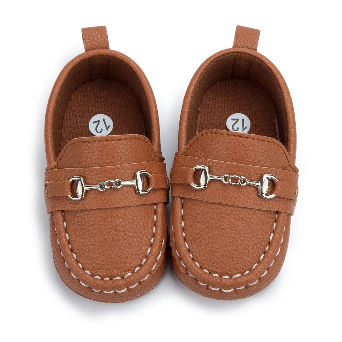 Sapato Mocassim em Couro para Bebê Sapato Mocassim em Couro para Bebê Loja do Bambino Marrom 1