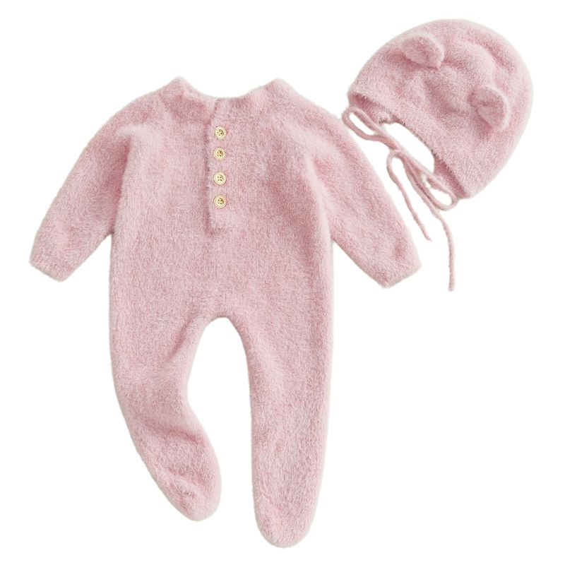 Macacão Infantil com Touca de Ursinho Macacão Infantil com Touca de Ursinho Loja do Bambino