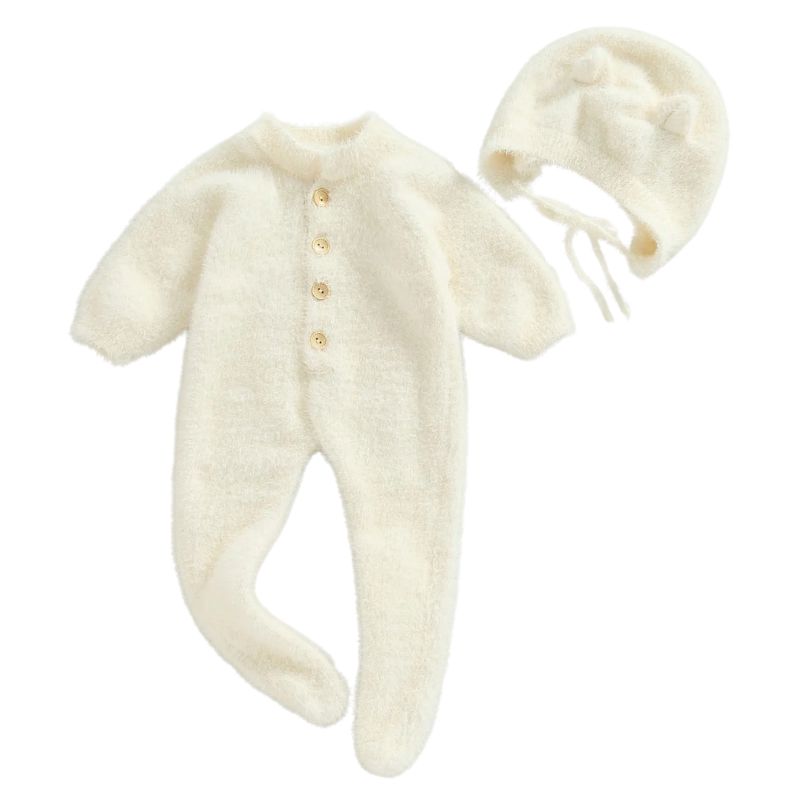Macacão Infantil com Touca de Ursinho Macacão Infantil com Touca de Ursinho Loja do Bambino