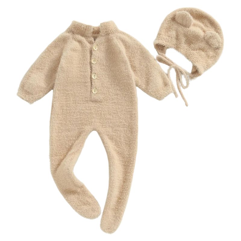 Macacão Infantil com Touca de Ursinho Macacão Infantil com Touca de Ursinho Loja do Bambino