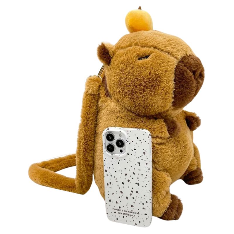 Mochila Infantil Pelúcia Capivara Mochila Infantil Pelúcia Capivara Loja do Bambino