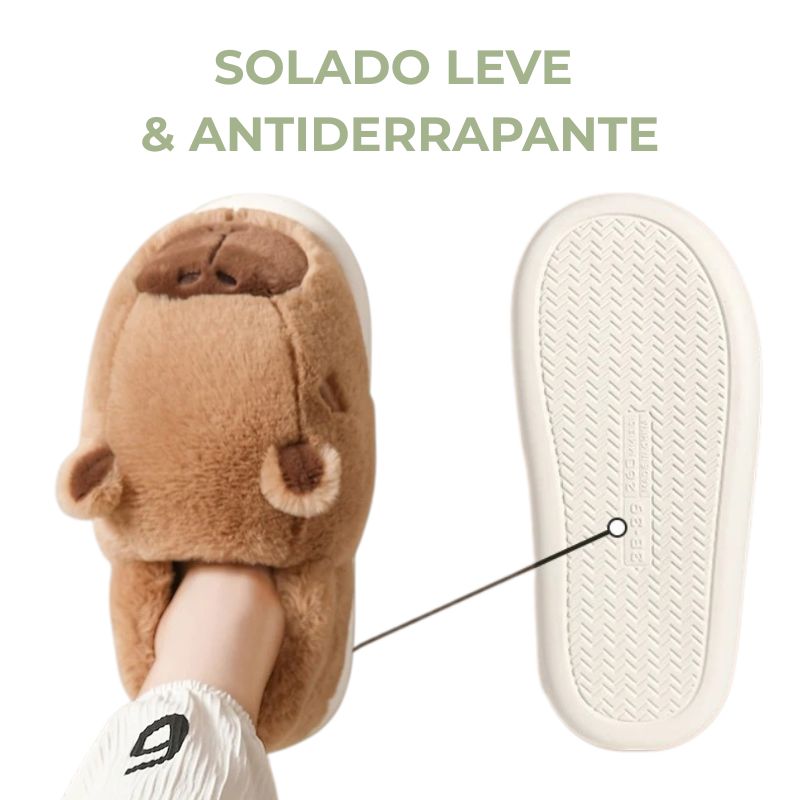 Pantufa Infantil Capivara Pantufa Infantil Capivara Loja do Bambino
