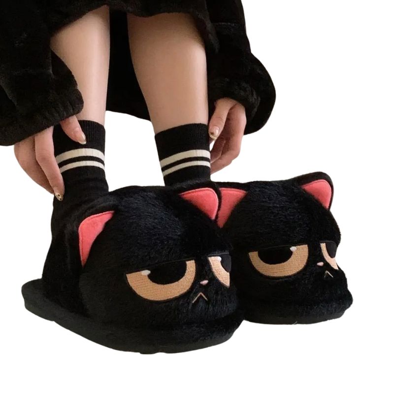 Pantufa Infantil Peluciada Gatinho Nojinho Pantufa Infantil Peluciada Gatinho Nojinho Loja do Bambino