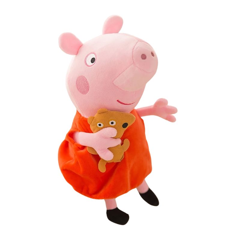 Peppa Pig Pelúcia Peppa Pig Pelúcia Loja do Bambino Modelo 01 30cm