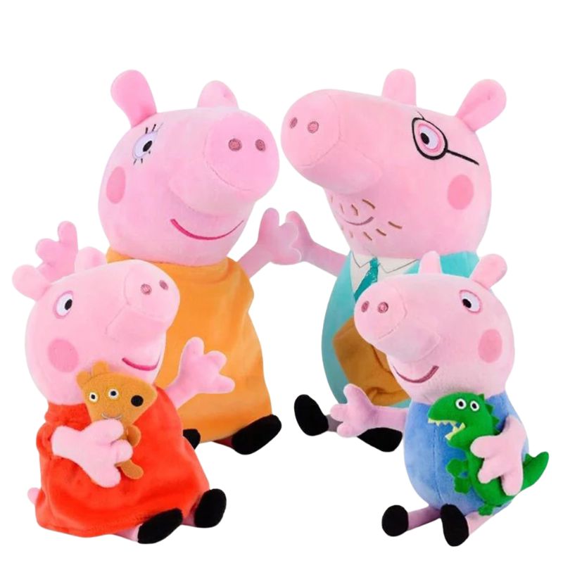 Peppa Pig Pelúcia Peppa Pig Pelúcia Loja do Bambino Combo Família Peppa Pig 30cm