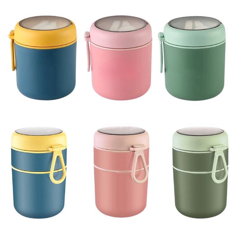 Pote Térmico Infantil em Inox com Colher de Brinde Pote Térmico Infantil em Inox com Colher de Brinde Loja do Bambino