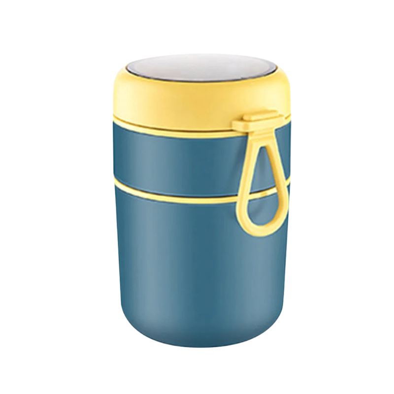 Pote Térmico Infantil em Inox com Colher de Brinde Pote Térmico Infantil em Inox com Colher de Brinde Loja do Bambino Azul 710ml