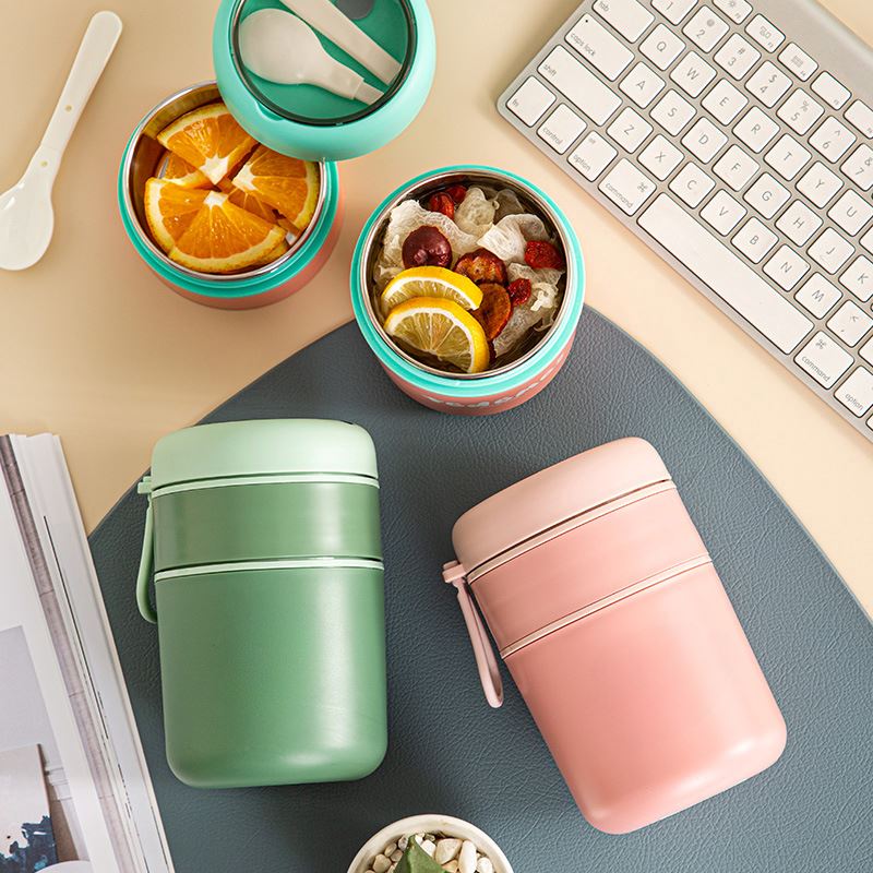 Pote Térmico Infantil em Inox com Colher de Brinde Pote Térmico Infantil em Inox com Colher de Brinde Loja do Bambino