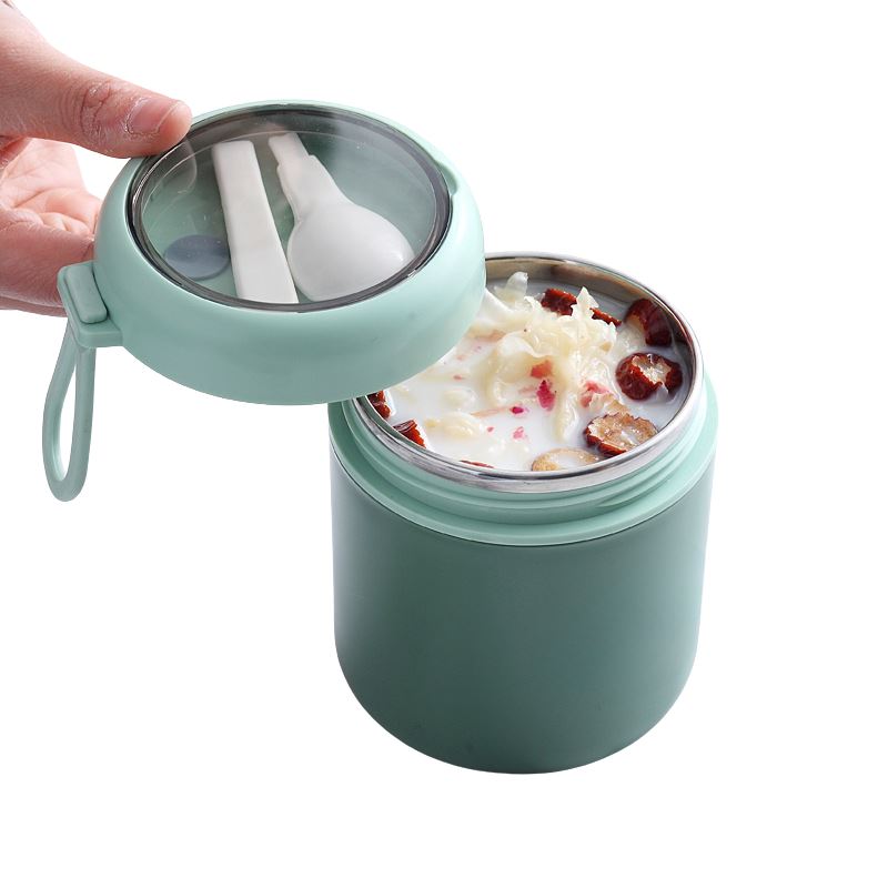 Pote Térmico Infantil em Inox com Colher de Brinde Pote Térmico Infantil em Inox com Colher de Brinde Loja do Bambino