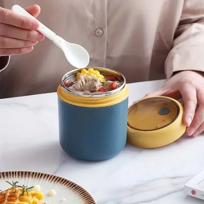 Pote Térmico Infantil em Inox com Colher de Brinde Pote Térmico Infantil em Inox com Colher de Brinde Loja do Bambino