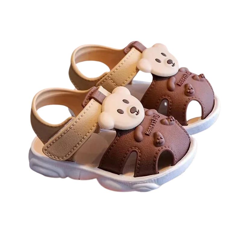 Sandália Bear Masculina para Bebê Sandália Bear Masculina para Bebê Loja do Bambino Marrom 6 a 9 meses (11.5cm)