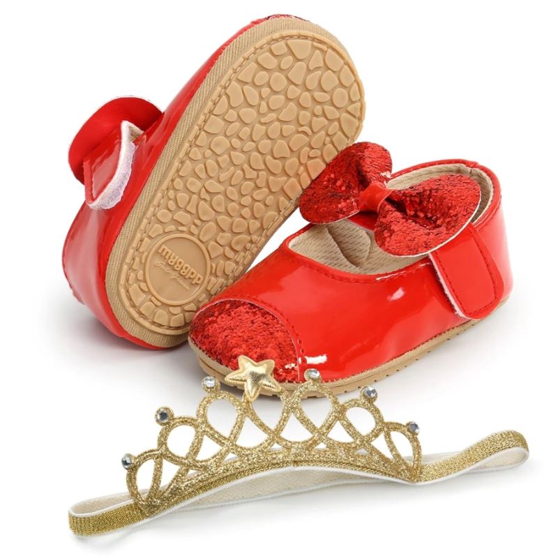 Sapatilha Mary Jane + Tiara Recém Nascida Sapatilha Mary Jane + Tiara Recém Nascida Loja do Bambino