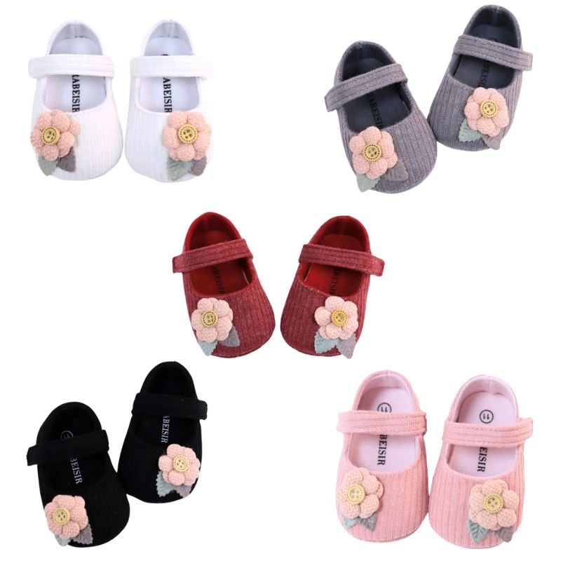 Sapatilha Flor Bordada para Bebê Sapatilha Flor Bordada para Bebê Loja do Bambino