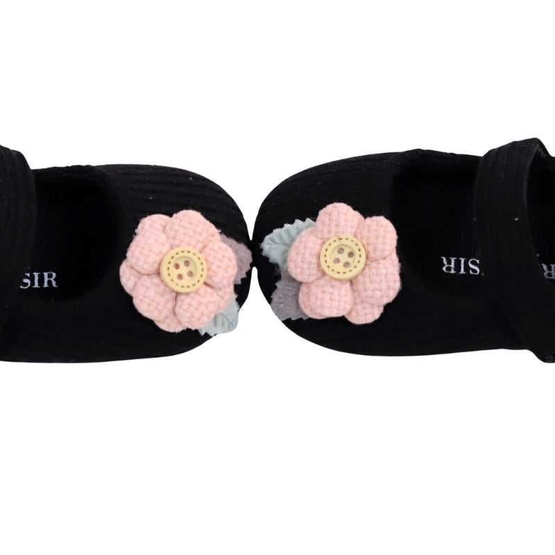 Sapatilha Flor Bordada para Bebê Sapatilha Flor Bordada para Bebê Loja do Bambino