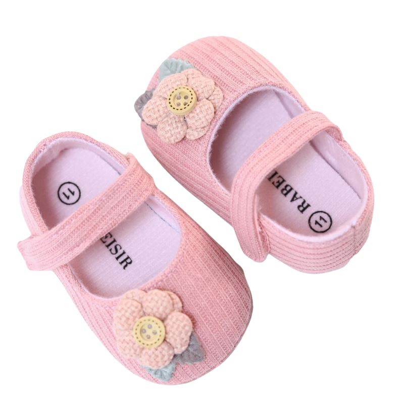 Sapatilha Flor Bordada para Bebê Sapatilha Flor Bordada para Bebê Loja do Bambino