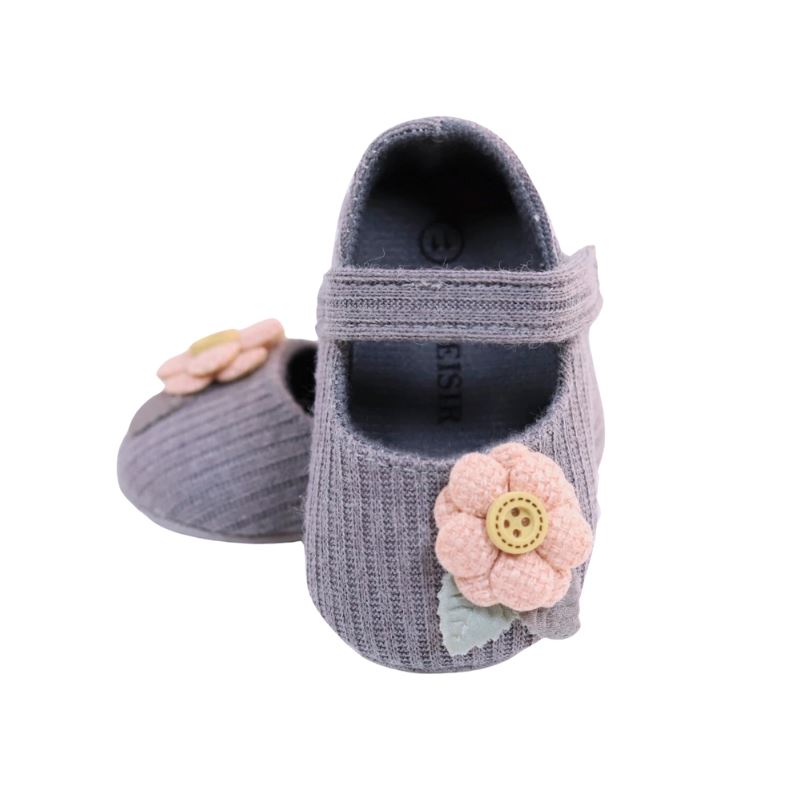 Sapatilha Flor Bordada para Bebê Sapatilha Flor Bordada para Bebê Loja do Bambino