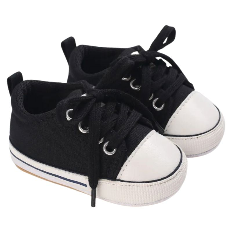 Sapatinho All Star Bebê Sapatinho All Star Bebê Loja do Bambino Preto 0 a 6 meses ( 11cm)