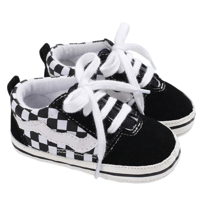 Sapatinho Bebê Estilo Tênis Casual Xadrez Sapatinho Bebê Estilo Tênis Casual Xadrez Loja do Bambino