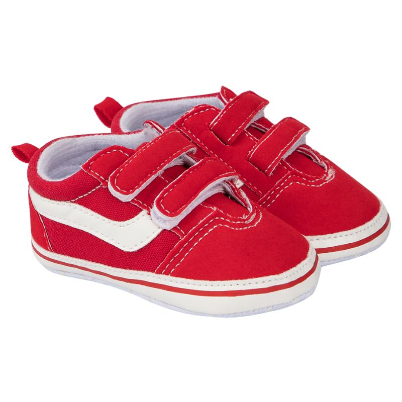 Sapatinho Bebê Velcro Estilo Tênis Casual Sapatinho Bebê Velcro Estilo Tênis Casual Loja do Bambino Vermelho 0 a 6 meses (11cm)