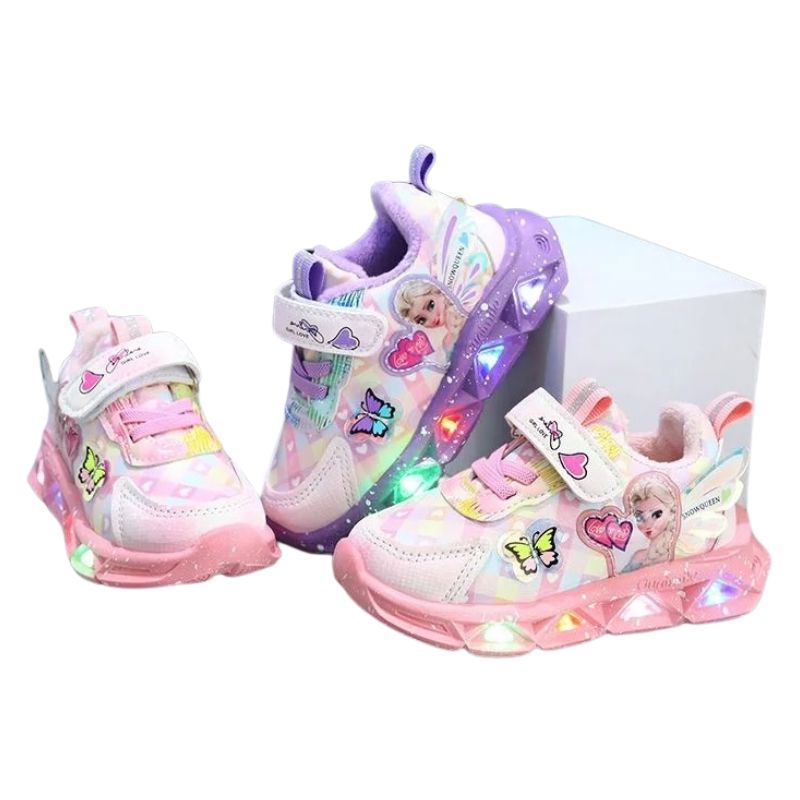 Tênis Frozen Luzinha LED Infantil Tênis Frozen Luzinha LED Infantil Loja do Bambino