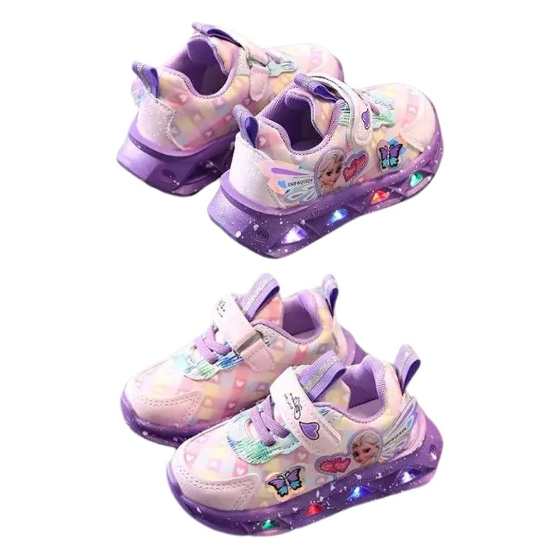 Tênis Frozen Luzinha LED Infantil Tênis Frozen Luzinha LED Infantil Loja do Bambino