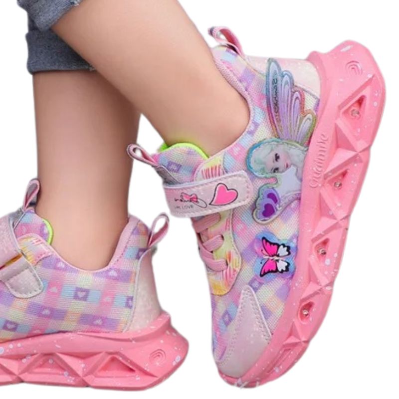 Tênis Frozen Luzinha LED Infantil Tênis Frozen Luzinha LED Infantil Loja do Bambino