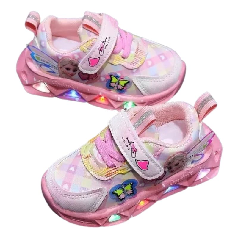 Tênis Frozen Luzinha LED Infantil Tênis Frozen Luzinha LED Infantil Loja do Bambino