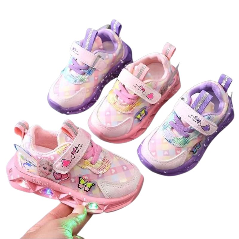 Tênis Frozen Luzinha LED Infantil Tênis Frozen Luzinha LED Infantil Loja do Bambino