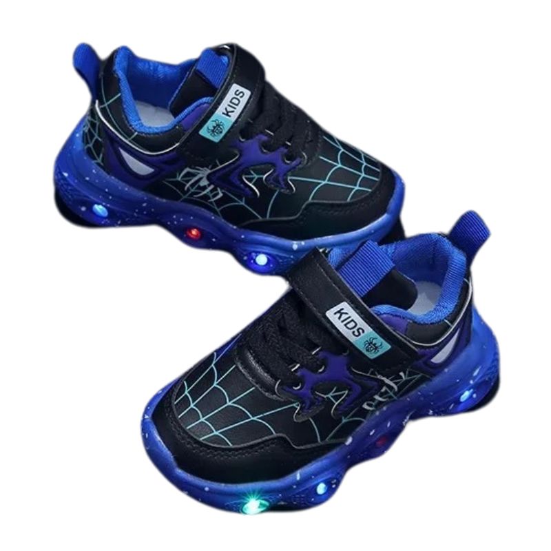 Tênis Homem Aranha com Luzinhas de LED Tênis Homem Aranha com Luzinhas de LED Loja do Bambino