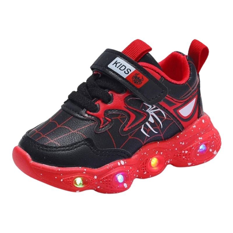 Tênis Homem Aranha com Luzinhas de LED Tênis Homem Aranha com Luzinhas de LED Loja do Bambino