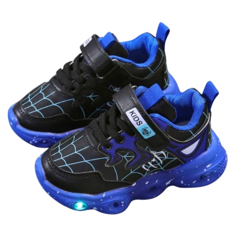 Tênis Homem Aranha com Luzinhas de LED Tênis Homem Aranha com Luzinhas de LED Loja do Bambino