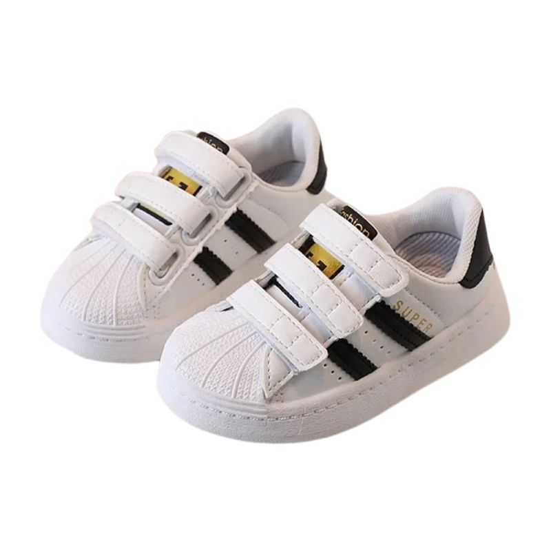 Tênis Infantil Com Velcro Unissex Tênis Infantil Com Velcro Unissex Loja do Bambino Preto 21 (13cm)