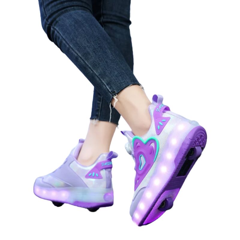 Tênis Infantil Feminino Rodinha com Luz LED Tênis Infantil Feminino Rodinha com Luz LED Loja do Bambino
