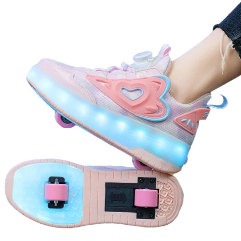 Tênis Infantil Feminino Rodinha com Luz LED Tênis Infantil Feminino Rodinha com Luz LED Loja do Bambino