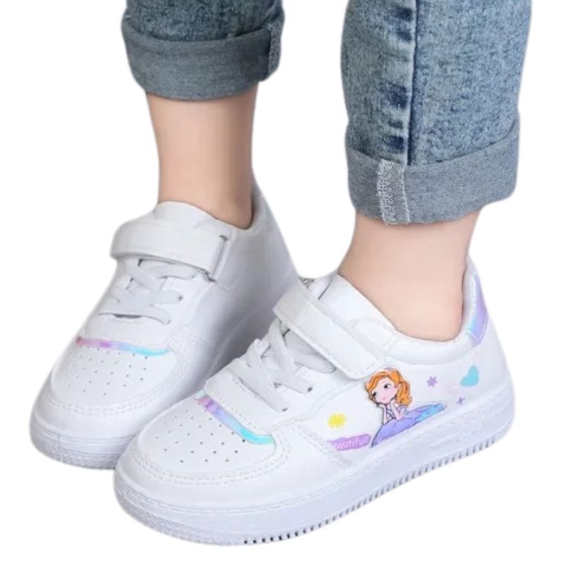 Tênis Infantil Feminino com Velcro Tênis Infantil Feminino com Velcro Loja do Bambino