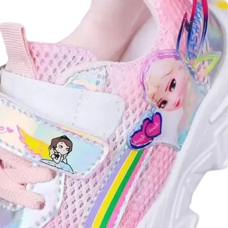 Tênis Infantil Frozen Velcro e Cadarço Feminino Tênis Infantil Frozen Velcro e Cadarço Feminino Loja do Bambino
