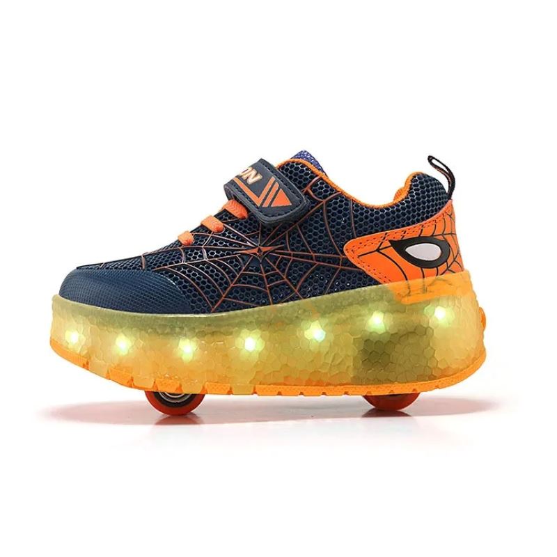 Tênis Infantil com Rodinhas e Luzes Personalizado Homem Aranha Tênis Infantil com Rodinhas e Luzes Personalizado Homem Aranha Loja do Bambino