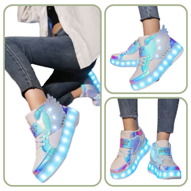 Tênis Infantil de Rodinha com Luz LED Recarregável Sport Tênis Infantil de Rodinha com Luz LED Recarregável Sport Loja do Bambino