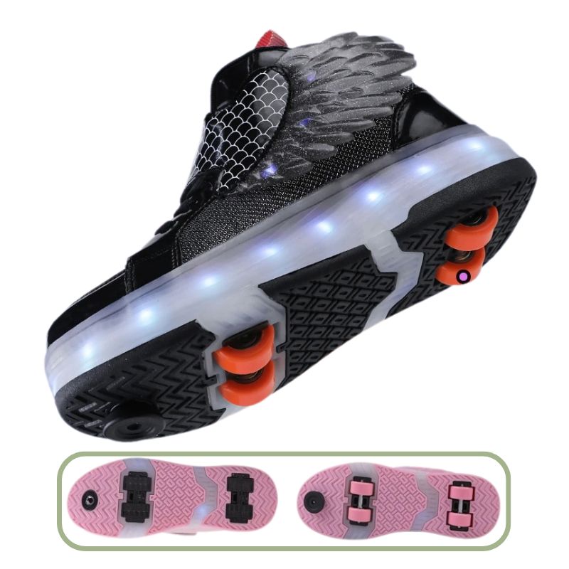Tênis Infantil de Rodinha com Luz LED Recarregável Sport Tênis Infantil de Rodinha com Luz LED Recarregável Sport Loja do Bambino