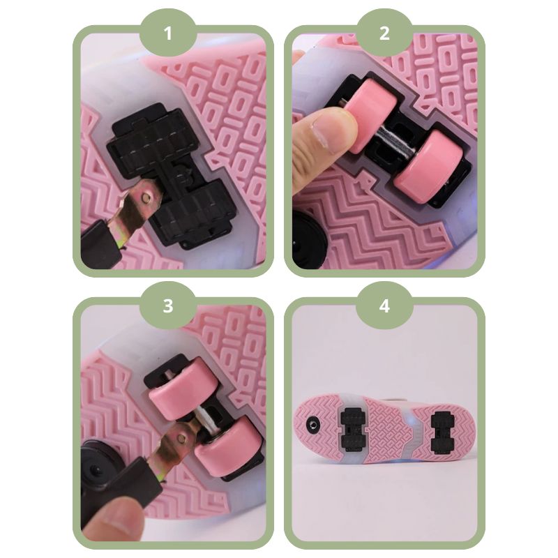 Tênis Infantil de Rodinha com Luz LED Recarregável Sport Tênis Infantil de Rodinha com Luz LED Recarregável Sport Loja do Bambino