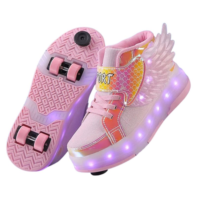 Tênis Infantil de Rodinha com Luz LED Recarregável Sport Tênis Infantil de Rodinha com Luz LED Recarregável Sport Loja do Bambino