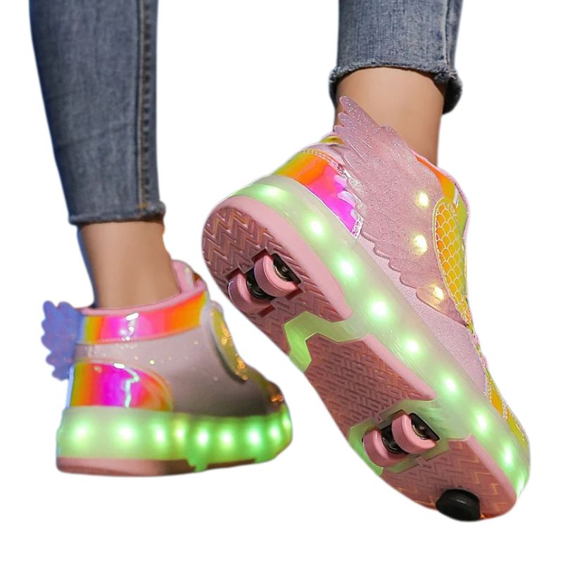 Tênis Infantil de Rodinha com Luz LED Recarregável Sport Tênis Infantil de Rodinha com Luz LED Recarregável Sport Loja do Bambino