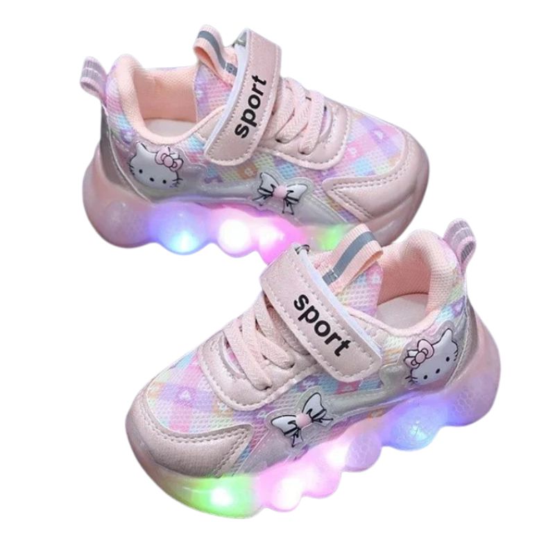 Tênis Hello Kitty com Led Infantil Tenis Hello Kitty com Led Infantil Loja do Bambino
