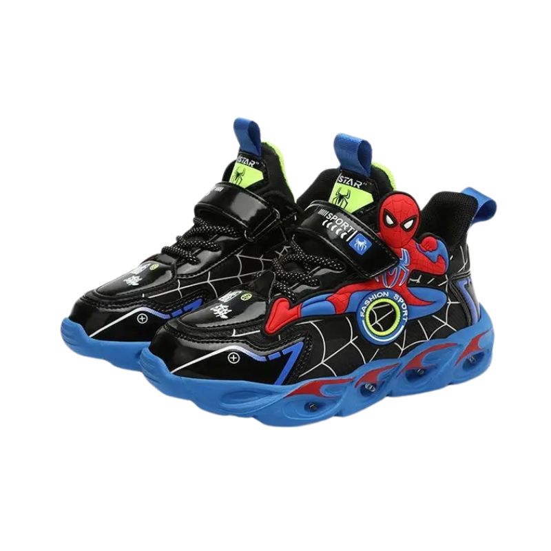 Tênis Homem Aranha Infantil com Luzinhas Tênis Homem Aranha Infantil com Luzinhas Loja do Bambino