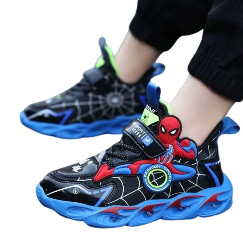 Tênis Homem Aranha Infantil com Luzinhas Tênis Homem Aranha Infantil com Luzinhas Loja do Bambino
