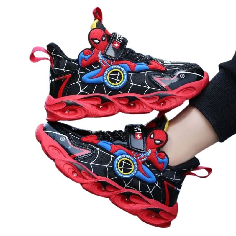 Tênis Homem Aranha Infantil com Luzinhas Tênis Homem Aranha Infantil com Luzinhas Loja do Bambino