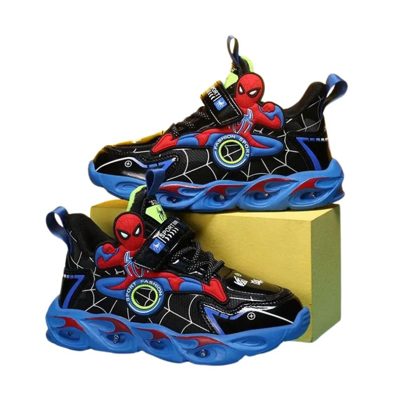 Tênis Homem Aranha Infantil com Luzinhas Tênis Homem Aranha Infantil com Luzinhas Loja do Bambino Azul 25 (15.8cm)