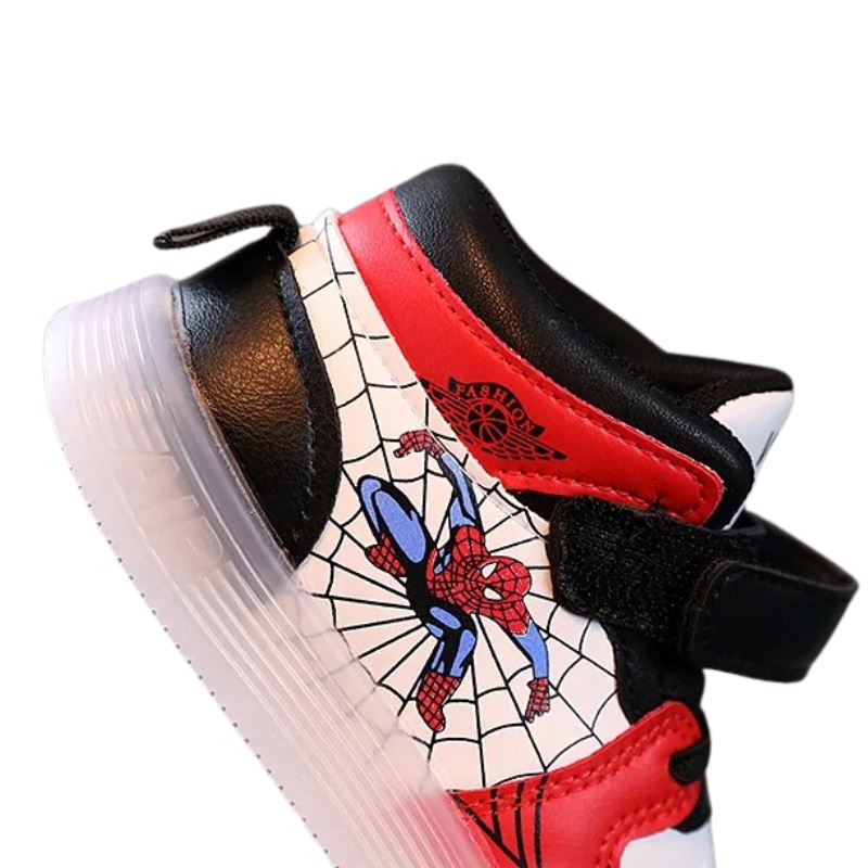 Tênis Homem Aranha com Led Bambino Tênis Homem Aranha com Led Bambino Loja do Bambino